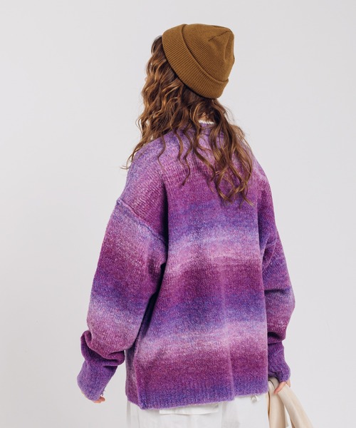 MUHET（ミュエータ）の「グラデーションニットプルオーバー（ニット/セーター・レディース・ブルー/ブラウン/パープル・X-LARGE/MEDIUM）」の17枚目の写真