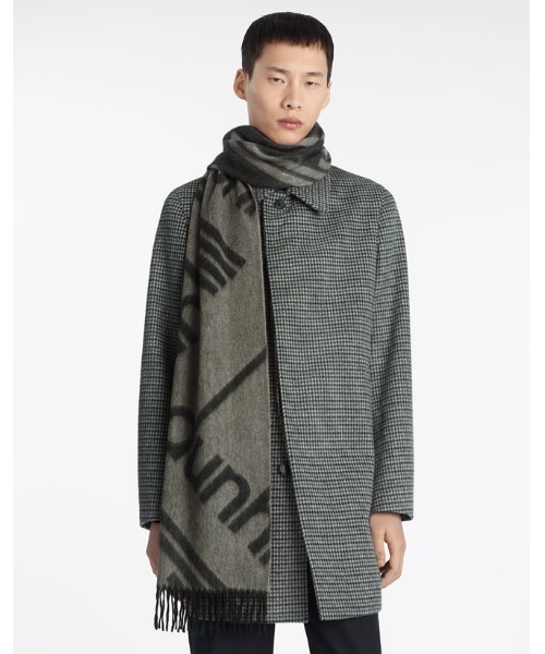 dunhill(ダンヒル)の「【返却】シグネチャー ジャカード カシミア マフラー(マフラー・メンズ・ダークベージュ・ONE SIZE)」の4枚目の写真