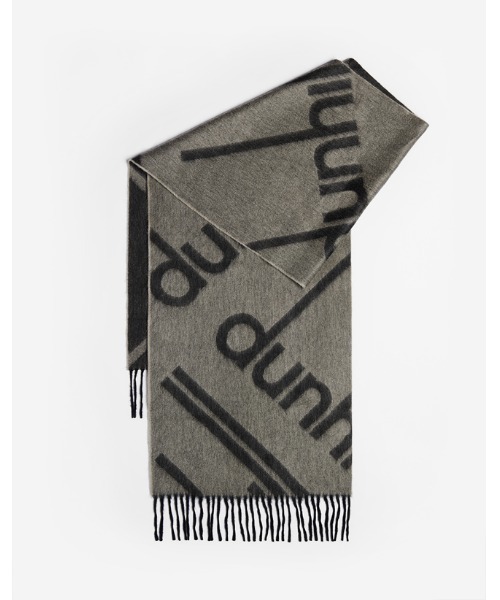 dunhill(ダンヒル)の「【返却】シグネチャー ジャカード カシミア マフラー(マフラー・メンズ・ダークベージュ・ONE SIZE)」の2枚目の写真