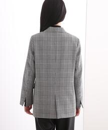 新品インディヴィダブルジャケッ グレンチェック ゆったりシルエット40