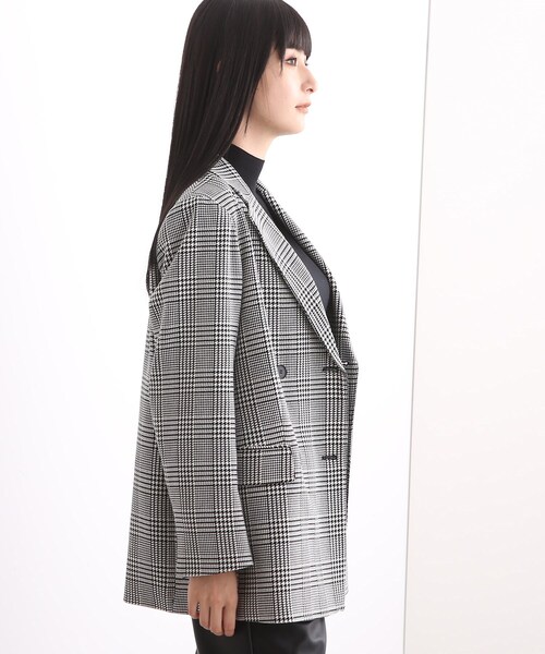 INDIVI（インディヴィ）の「◇【グレンチェック】ダブルジャケット