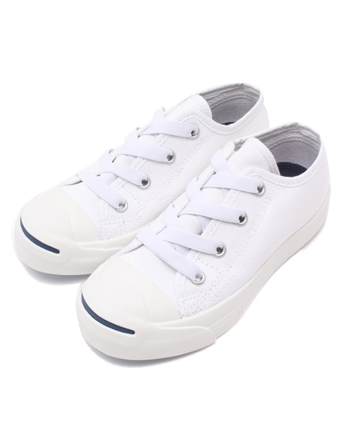 CONVERSE(コンバース)の「CONVERSE:KID’S JACK PURCELL(スニーカー・キッズ・ホワイト/オレンジ・18/17/19/20/15 /21/16)」の2枚目の写真