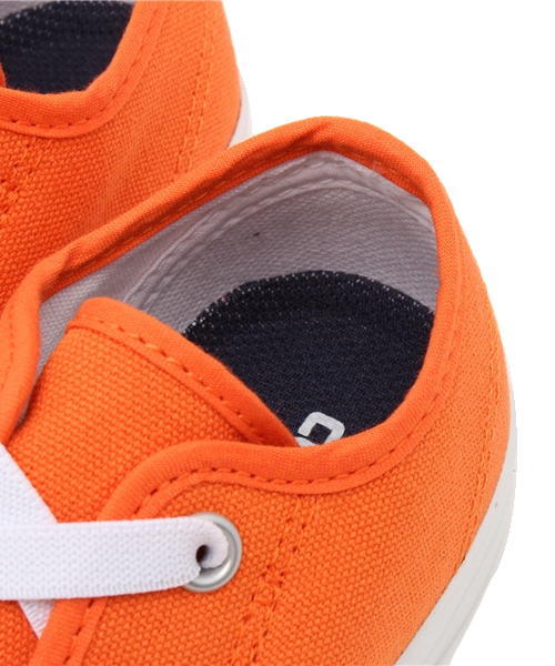 CONVERSE(コンバース)の「CONVERSE:KID’S JACK PURCELL(スニーカー・キッズ・ホワイト/オレンジ・18/17/19/20/15 /21/16)」の10枚目の写真