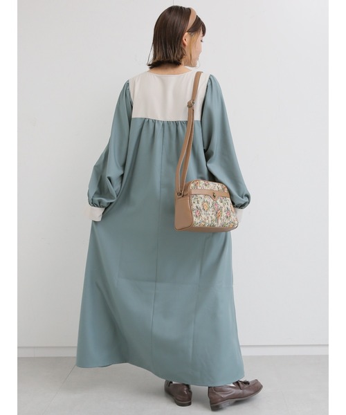 ヨークワンピース】Innocent World｜丸衿ヨークティアードワンピース