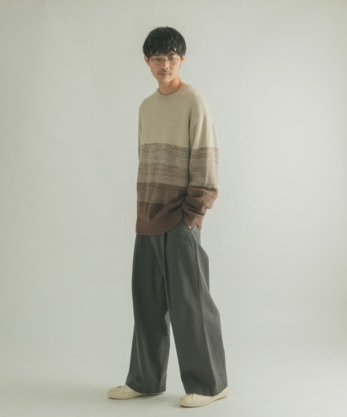 FORK&SPOON(フォークアンドスプーン)の「FORK&SPOON グラデーションニットプルオーバー(ニット/セーター・メンズ・ホワイト系その他/ブルー系その他・4/5)」の7枚目の写真