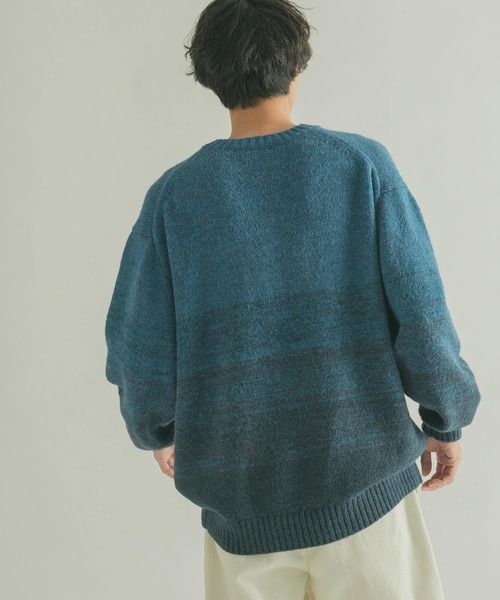 FORK&SPOON(フォークアンドスプーン)の「FORK&SPOON グラデーションニットプルオーバー(ニット/セーター・メンズ・ホワイト系その他/ブルー系その他・4/5)」の15枚目の写真