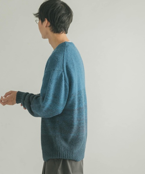 FORK&SPOON(フォークアンドスプーン)の「FORK&SPOON グラデーションニットプルオーバー(ニット/セーター・メンズ・ホワイト系その他/ブルー系その他・4/5)」の22枚目の写真