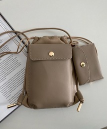 DouDou | 巾着スマホショルダー(ショルダーバッグ)