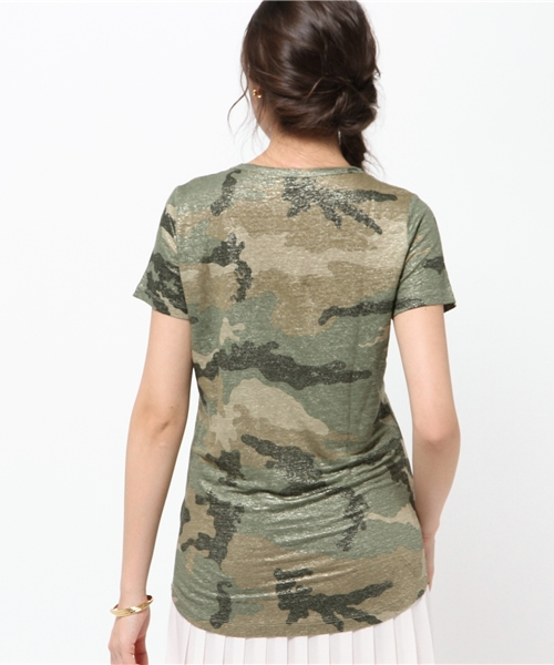 FIGARO Paris（フィガロパリ）の「◆MAJESTIC FILATURES カモフラTシャツ（Tシャツ/カットソー・レディース・カーキ・38/36）」の4枚目の写真