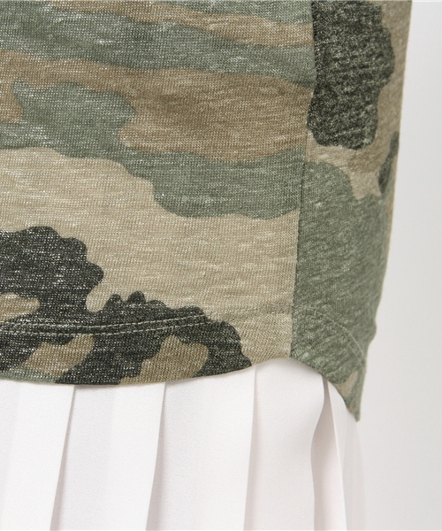 FIGARO Paris（フィガロパリ）の「◆MAJESTIC FILATURES カモフラTシャツ（Tシャツ/カットソー・レディース・カーキ・38/36）」の8枚目の写真