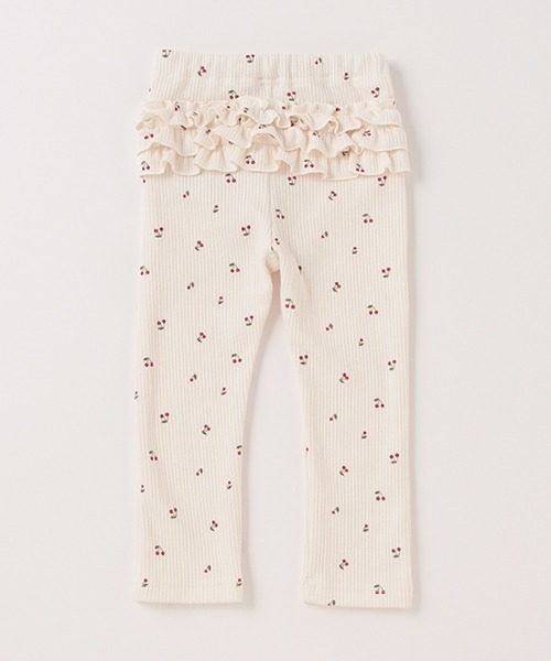 petit main（プティマイン）の「裏起毛バックフリルレギンス（レギンス/スパッツ・キッズ・オフホワイト/ブラック/チャコール/ネイビー/ライトベージュ/ピンク・100cm/120cm/80ｃｍ/90cm/110cm）」の7枚目の写真