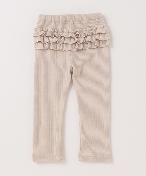 petit main（プティマイン）の「裏起毛バックフリルレギンス（レギンス/スパッツ・キッズ・オフホワイト/ブラック/チャコール/ネイビー/ライトベージュ/ピンク・100cm/120cm/80ｃｍ/90cm/110cm）」の11枚目の写真