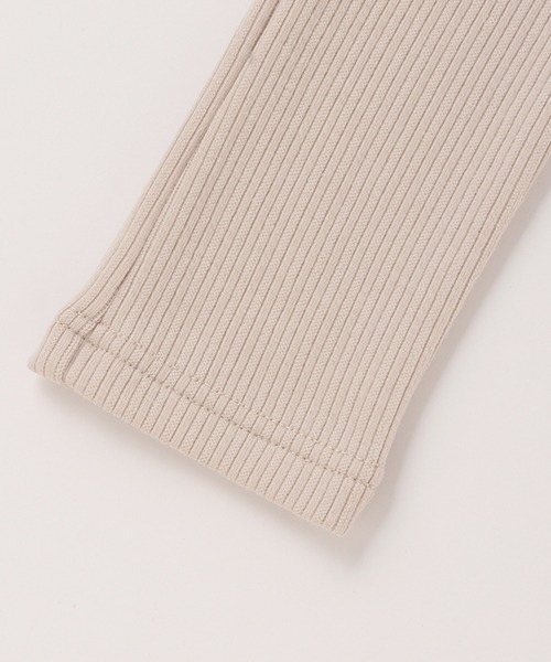 petit main（プティマイン）の「裏起毛バックフリルレギンス（レギンス/スパッツ・キッズ・オフホワイト/ブラック/チャコール/ネイビー/ライトベージュ/ピンク・100cm/120cm/80ｃｍ/90cm/110cm）」の8枚目の写真