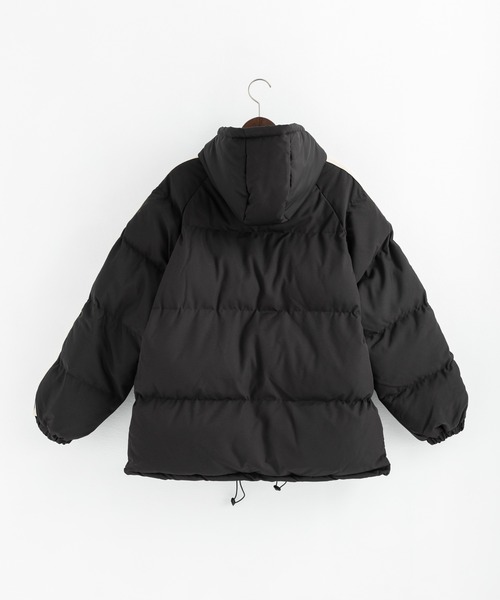 Ressaca（レサーカ）の「ワンポイントロゴ フード付きトラックフェイクダウンジャケット（ダウンジャケット/コート・レディース・オフホワイト/ブラック/ピンク/ブルー/ブラウン・XL/M/S/L）」の21枚目の写真