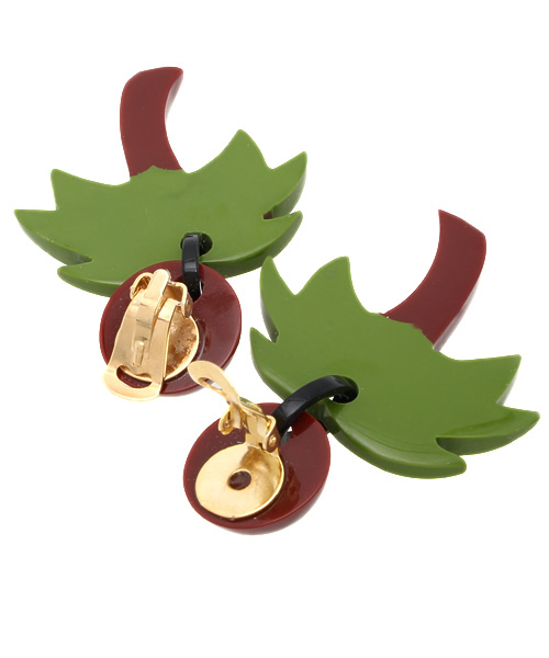 Khaju（カージュ）の「Marion Godart:パームイヤリング（イヤリング・レディース・ブラウン・ONE SIZE）」の2枚目の写真