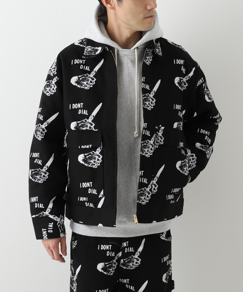 BOTT（ボット）の「【BoTT / ボット】Dial Work Jacket（カバーオール・メンズ・ブラック/ピンク・LARGE/X-LARGE）」の2枚目の写真