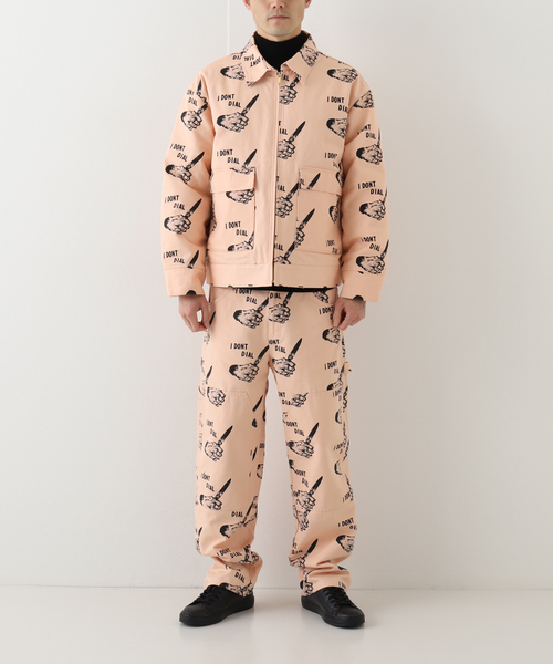 BOTT（ボット）の「【BoTT / ボット】Dial Work Jacket（カバーオール・メンズ・ブラック/ピンク・LARGE/X-LARGE）」の3枚目の写真