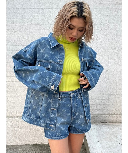 【 】海外限定商品 モノグラムデニム ショートパンツ セール】MM6 Maison Margiela(エムエムシックス メゾン