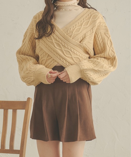 AmbreNeige アンブルネージュ 
2way浴衣セット セール】multi way ribbon mesh knit / マルチウェイリボン