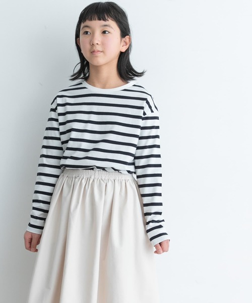 URBAN RESEARCH DOORS（アーバンリサーチドアーズ）の「『親子リンク』ボーダーワイドプルオーバー(KIDS)（Tシャツ/カットソー・キッズ・ネイビー/ピンク/ブルー・120/105/150/135）」の6枚目の写真