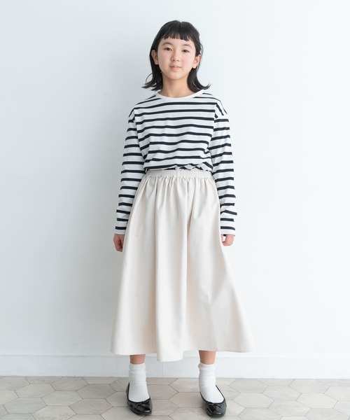 URBAN RESEARCH DOORS（アーバンリサーチドアーズ）の「『親子リンク』ボーダーワイドプルオーバー(KIDS)（Tシャツ/カットソー・キッズ・ネイビー/ピンク/ブルー・120/105/150/135）」の7枚目の写真