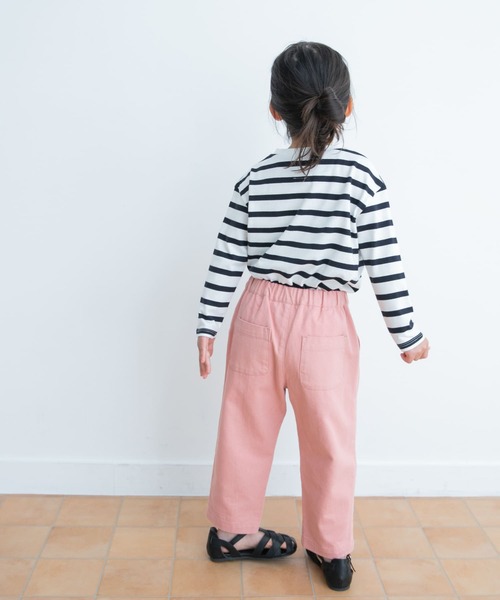 URBAN RESEARCH DOORS（アーバンリサーチドアーズ）の「『親子リンク』ボーダーワイドプルオーバー(KIDS)（Tシャツ/カットソー・キッズ・ネイビー/ピンク/ブルー・120/105/150/135）」の9枚目の写真