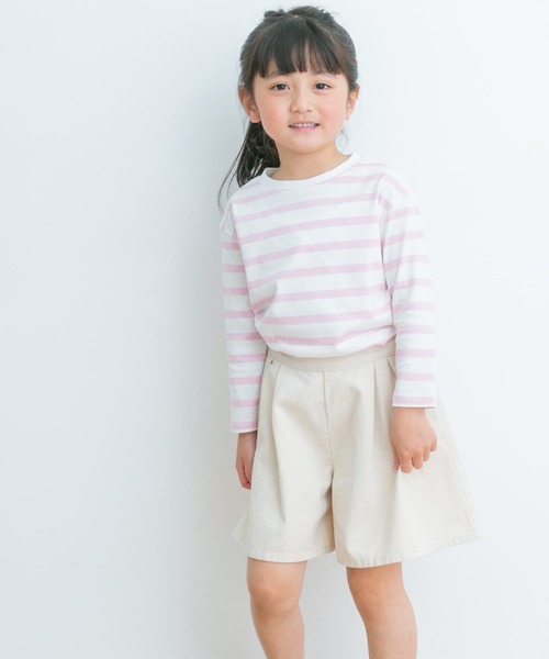 URBAN RESEARCH DOORS（アーバンリサーチドアーズ）の「『親子リンク』ボーダーワイドプルオーバー(KIDS)（Tシャツ/カットソー・キッズ・ネイビー/ピンク/ブルー・120/105/150/135）」の12枚目の写真