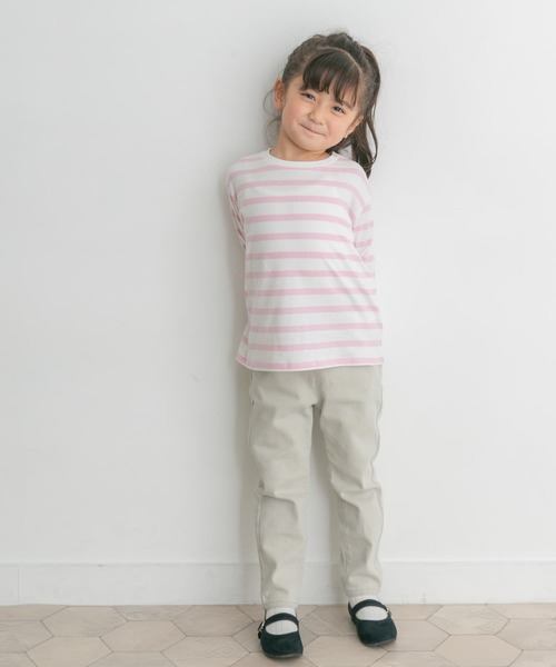URBAN RESEARCH DOORS（アーバンリサーチドアーズ）の「『親子リンク』ボーダーワイドプルオーバー(KIDS)（Tシャツ/カットソー・キッズ・ネイビー/ピンク/ブルー・120/105/150/135）」の17枚目の写真