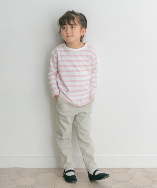 URBAN RESEARCH DOORS（アーバンリサーチドアーズ）の「『親子リンク』ボーダーワイドプルオーバー(KIDS)（Tシャツ/カットソー・キッズ・ネイビー/ピンク/ブルー・120/105/150/135）」の18枚目の写真