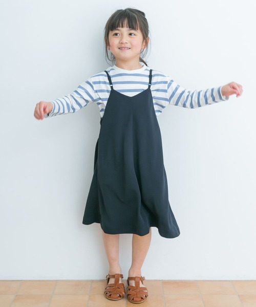 URBAN RESEARCH DOORS（アーバンリサーチドアーズ）の「『親子リンク』ボーダーワイドプルオーバー(KIDS)（Tシャツ/カットソー・キッズ・ネイビー/ピンク/ブルー・120/105/150/135）」の21枚目の写真