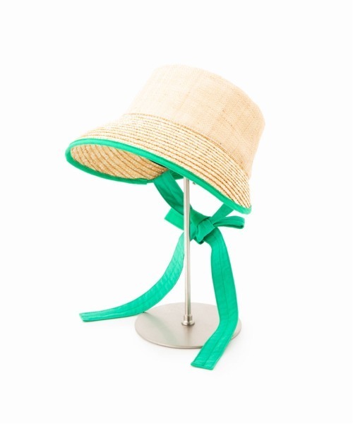 Casselini（キャセリーニ）の「Casselini(キャセリーニ)ボンネットハット（ハット・レディース・グリーン/ナチュラル/ブラック・FREE）」の15枚目の写真
