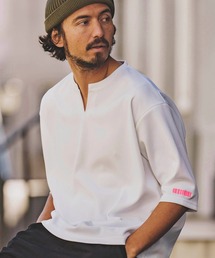felkod（フィルコッド）の「mt8276-Key Neck Over Size Tee Tシャツ（Tシャツ/カットソー）」