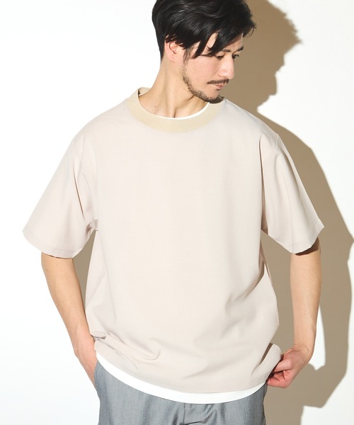 UNION STATION（ユニオンステーション）の「ポリエステルカチオンアンサンブルシャツ（シャツ/ブラウス・メンズ・ライトブルー/ベージュ/ネイビー・M/L/LL）」の2枚目の写真