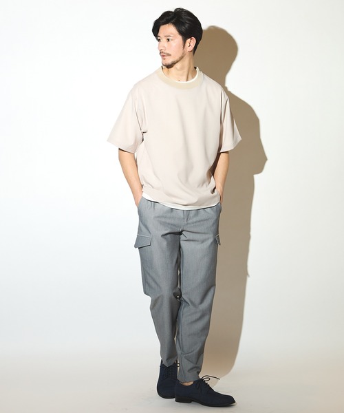 UNION STATION（ユニオンステーション）の「ポリエステルカチオンアンサンブルシャツ（シャツ/ブラウス・メンズ・ライトブルー/ベージュ/ネイビー・M/L/LL）」の10枚目の写真