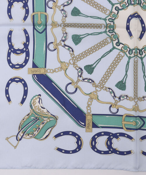 NOLLEY’S（ノーリーズ）の「シルクプリントスカーフ53（ラッキーバテイ）（バンダナ/スカーフ・レディース・ブルー系その他3・FREE）」の5枚目の写真