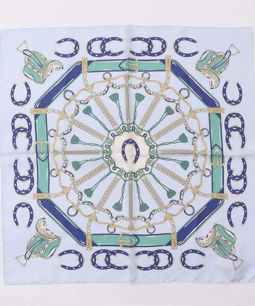 NOLLEY’S（ノーリーズ）の「シルクプリントスカーフ53（ラッキーバテイ）（バンダナ/スカーフ・レディース・ブルー系その他3・FREE）」の7枚目の写真