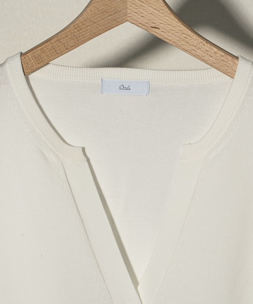 ottilie（オティーリエ）の「ottilie  キーネックカーデ（カーディガン/ボレロ・レディース・オフホワイト/イエロー/グリーン・FREE）」の19枚目の写真