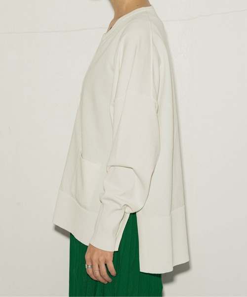 ottilie（オティーリエ）の「ottilie  キーネックカーデ（カーディガン/ボレロ・レディース・オフホワイト/イエロー/グリーン・FREE）」の11枚目の写真