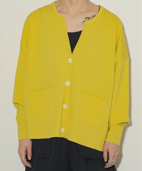 ottilie（オティーリエ）の「ottilie  キーネックカーデ（カーディガン/ボレロ・レディース・オフホワイト/イエロー/グリーン・FREE）」の6枚目の写真