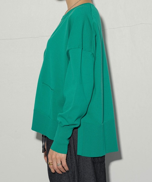 ottilie（オティーリエ）の「ottilie  キーネックカーデ（カーディガン/ボレロ・レディース・オフホワイト/イエロー/グリーン・FREE）」の8枚目の写真