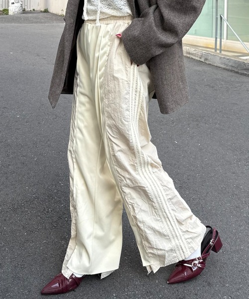 ≪新色追加≫【etsinta/エシンタ】リメイクトラックジャージーパンツ