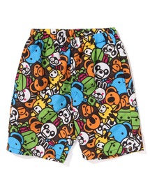 A BATHING APE（アベイシングエイプ）の「MILO ALL FRIENDS BEACH SHORTS K（その他パンツ・キッズ）」