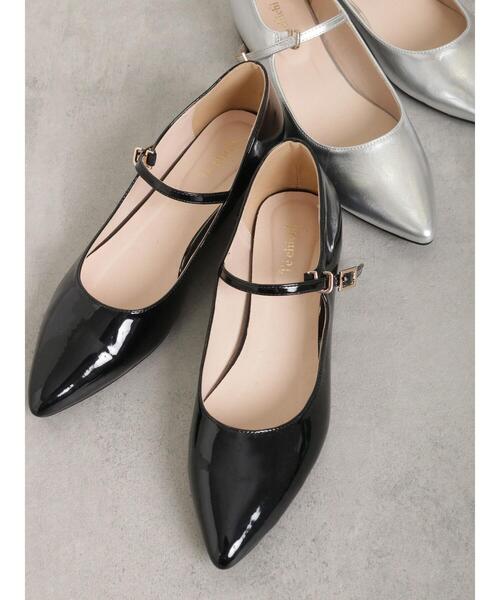 Te chichi(テチチ)の「メリージェーンフラットパンプス(パンプス・レディース・ブラック/シルバー・37/38)」の6枚目の写真