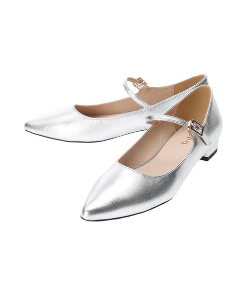 Te chichi(テチチ)の「メリージェーンフラットパンプス(パンプス・レディース・ブラック/シルバー・37/38)」の5枚目の写真