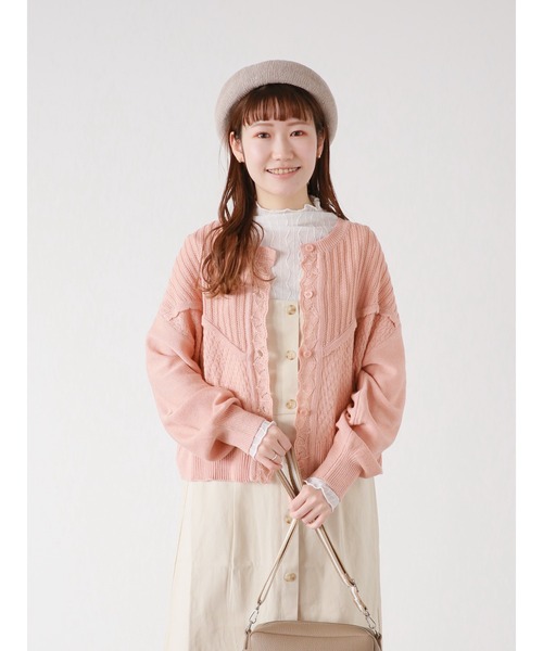 ehka sopo（エヘカソポ）の「波シアーカットソー（Tシャツ/カットソー・レディース・グリーン/キナリ/オフホワイト・ﾌﾘ-）」の15枚目の写真