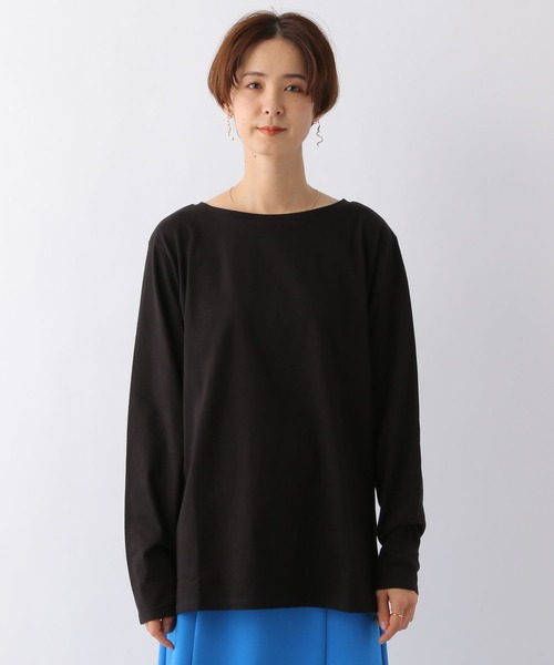 LEPSIM(レプシィム)の「ヌケカンネックロンT 188994(Tシャツ/カットソー・レディース・ブラック/オフホワイト・FREE)」の8枚目の写真