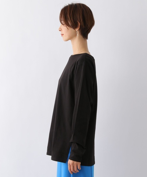 LEPSIM(レプシィム)の「ヌケカンネックロンT 188994(Tシャツ/カットソー・レディース・ブラック/オフホワイト・FREE)」の5枚目の写真