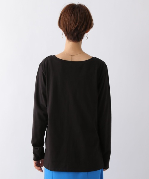 LEPSIM(レプシィム)の「ヌケカンネックロンT 188994(Tシャツ/カットソー・レディース・ブラック/オフホワイト・FREE)」の10枚目の写真