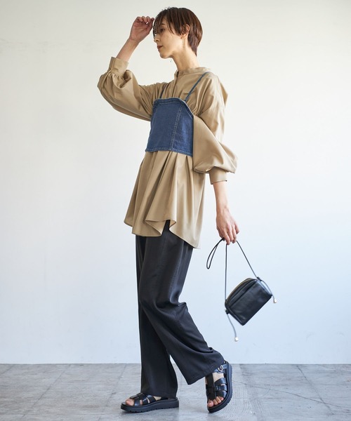 LEPSIM(レプシィム)の「デニムアソートビスチェ 182646(その他トップス・レディース・ブルー/ブラック・FREE)」の14枚目の写真