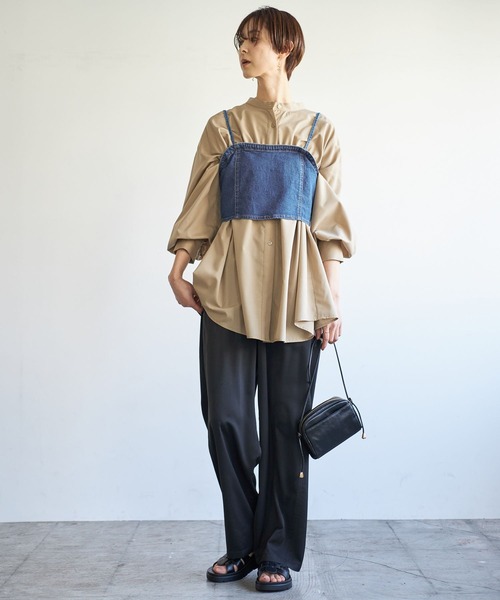 LEPSIM(レプシィム)の「デニムアソートビスチェ 182646(その他トップス・レディース・ブルー/ブラック・FREE)」の7枚目の写真